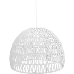 Halbrunde Hängelampe im Scandi Style in Weiß - Biatrore