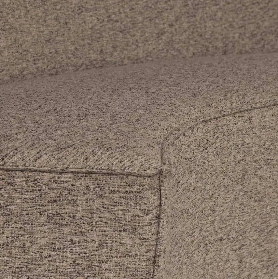 Halbrundes Esstisch-Sofa in Dunkelbraun - Sentiagamo