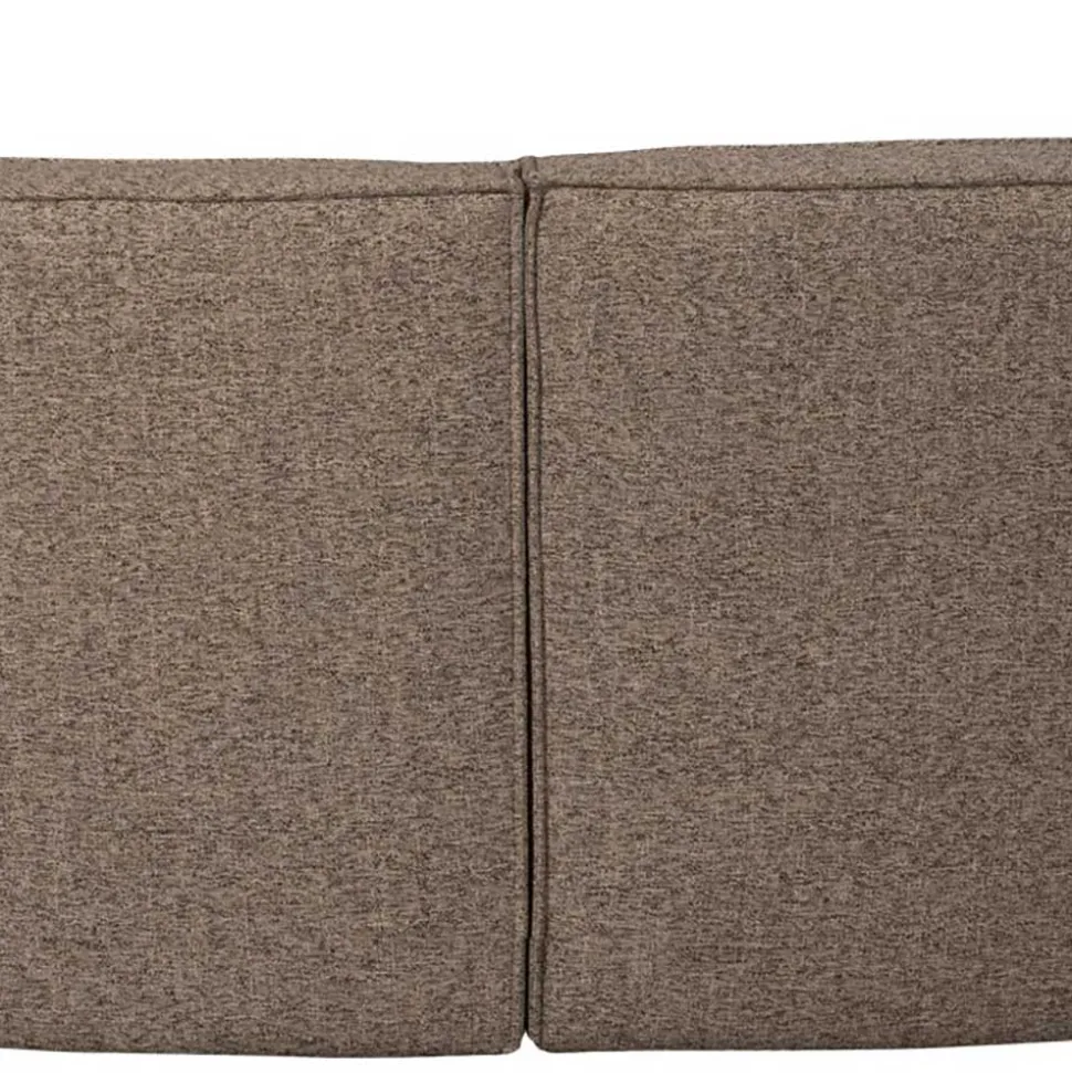 Halbrundes Esstisch-Sofa in Dunkelbraun - Sentiagamo