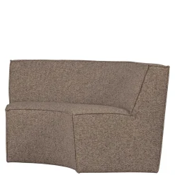 Halbrundes Esstischsofa in Dunkelbraun - Sentiagamo