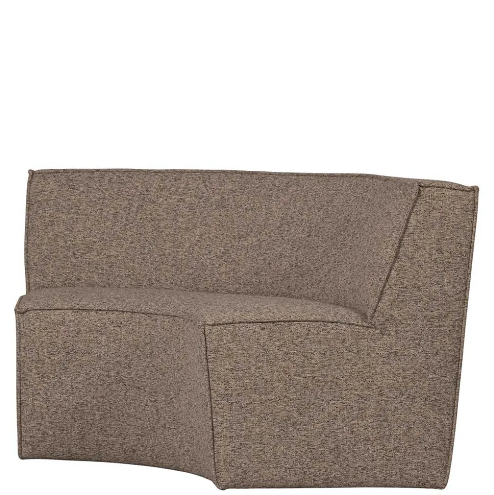 Halbrundes Esstischsofa in Dunkelbraun - Sentiagamo