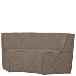 Halbrundes Esstischsofa in Dunkelbraun - Sentiagamo