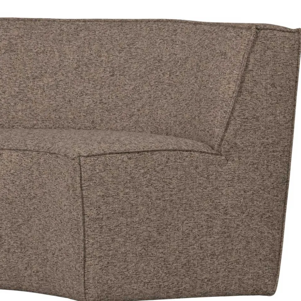 Halbrundes Esstischsofa in Dunkelbraun - Sentiagamo