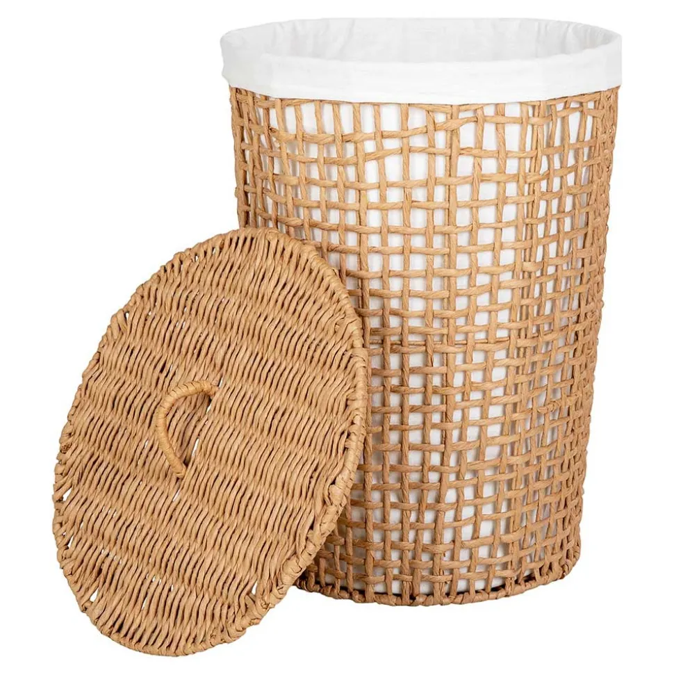Handgeflochtener Wäschekorb aus Papier Geflecht - Rain