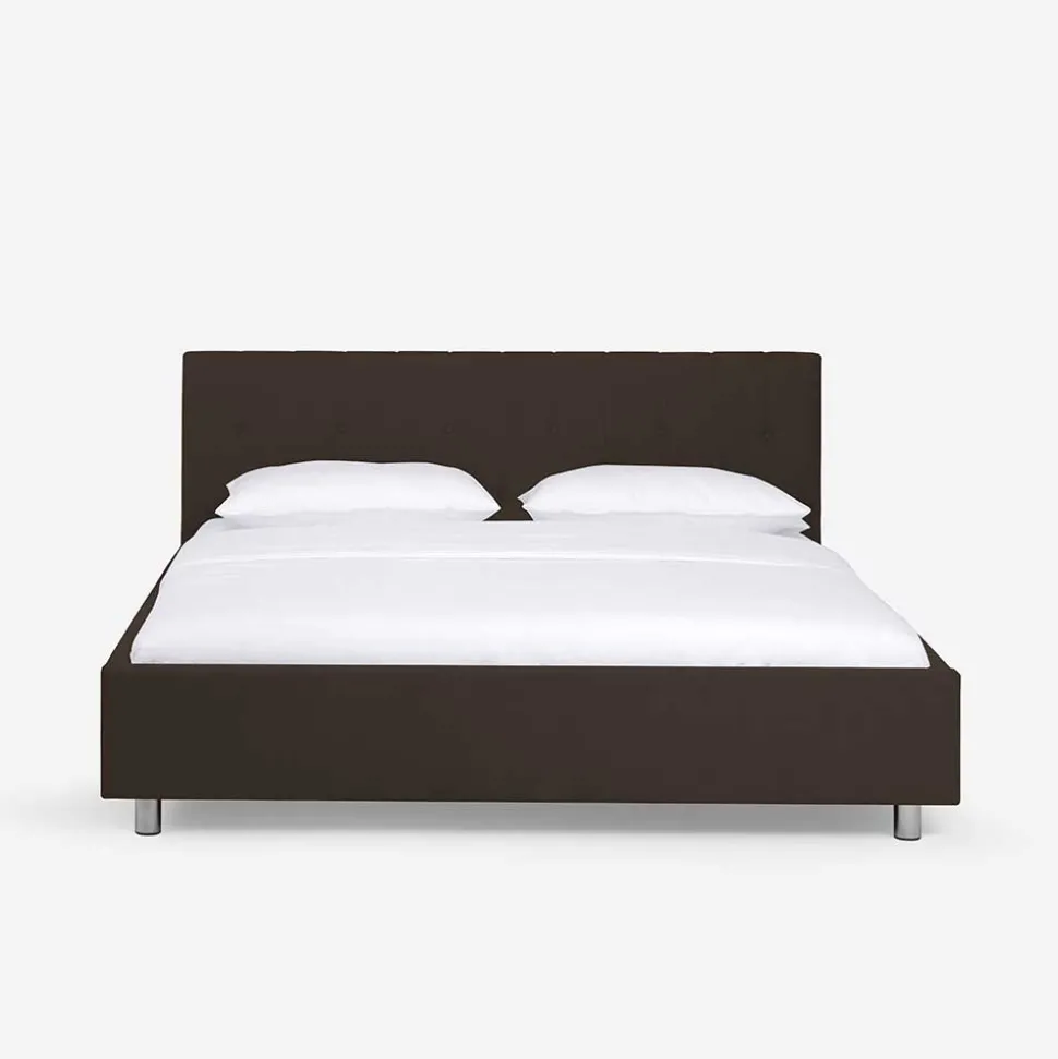 Hübsches Polsterbett Kara in Braun