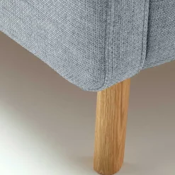 Hellblaues Polsterbett mit Bettkasten - Annelie