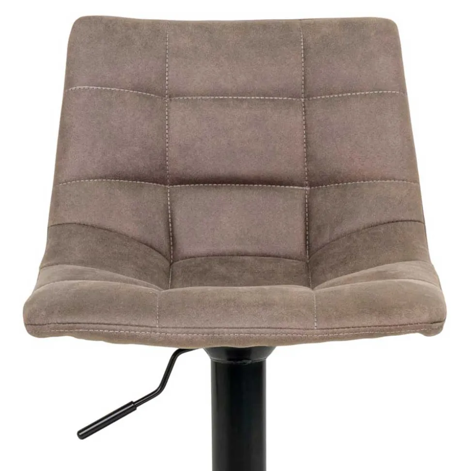 Hellbraune Barstühle höhenverstellbar - Ofmany (2er Set)