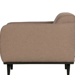 Hellbrauner Boucle Sessel mit Federkern - Bratannio