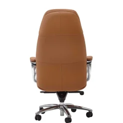 Hellbrauner Bürosessel mit Leder - Nesoria