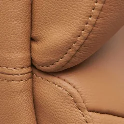 Hellbrauner Bürosessel mit Leder - Nesoria