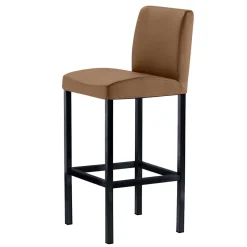 Hellbrauner Küchenstuhl hoch - 65cm Sitzhöhe - Anzaroty