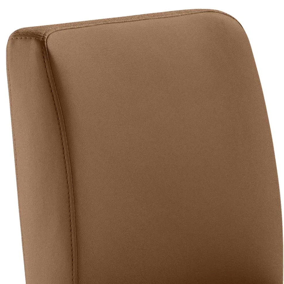 Hellbrauner Küchenstuhl hoch - 65cm Sitzhöhe - Anzaroty