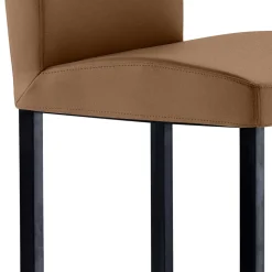 Hellbrauner Küchenstuhl hoch - 65cm Sitzhöhe - Anzaroty