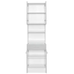 Helle Badmöbel als Set in Grau Front - Girios (vierteilig)