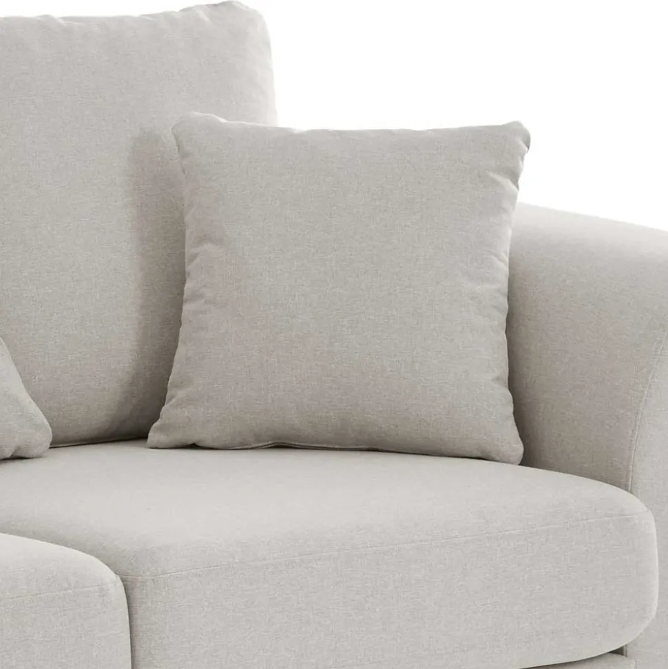 Helle Wohnzimmercouch mit drei Sitzplätzen - Unventra