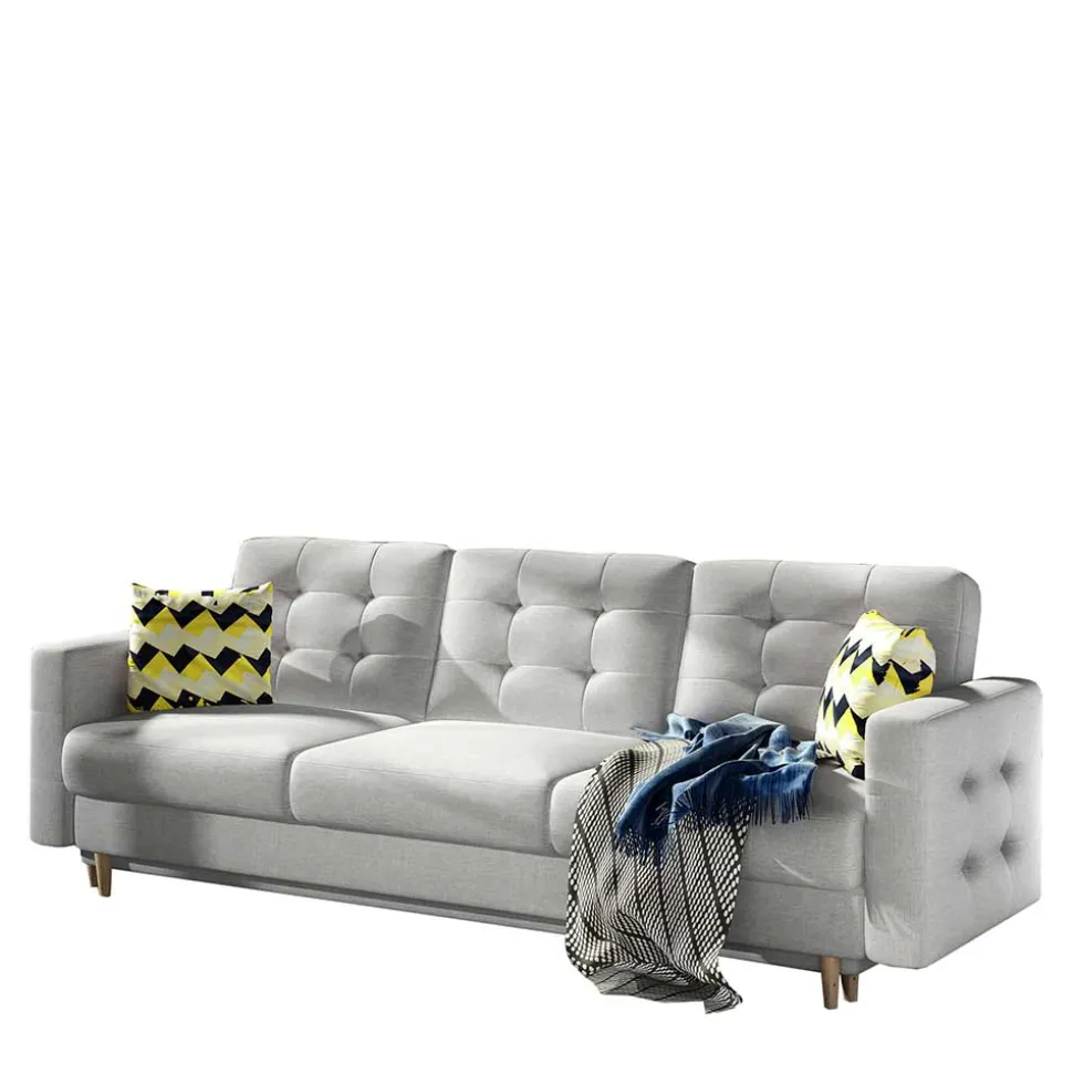 Helles Wohnzimmersofa mit Schlaffunktion - Yamura