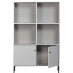 Hellgrauer Schrank mit vier Fächern - Rocca