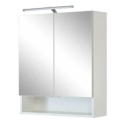 Hellgraues Badezimmermöbel Set günstig - Girios (vierteilig)