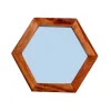 Hexagon Spiegel mit Holzrahmen - Mendoza