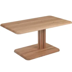 Höhenverstellbarer Couchtisch aus Wildeiche Bianco - Cary