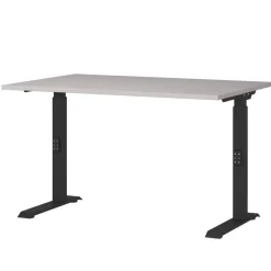 Höhenverstellbarer Office-Tisch in Hellgrau - Clemeta