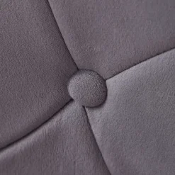 Höhenverstellbarer Samtsessel in Grau - Ashesha