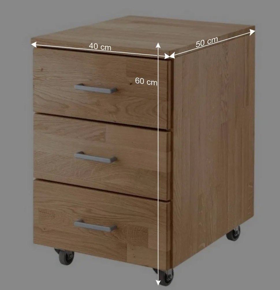 Höhenverstellbarer Schreibtisch aus Wildeiche - Rosenna