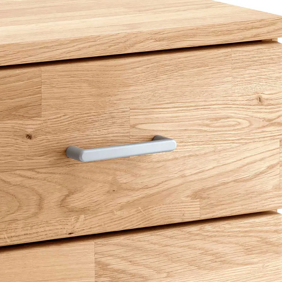 Höhenverstellbarer Schreibtisch aus Wildeiche - Rosenna