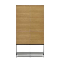 Highboard in Eichefarben und Anthrazit - Utperio