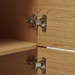 Highboard in Eichefarben und Anthrazit - Utperio
