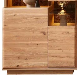 Highboard in Esche und Wildeiche mit Glas - Cassna