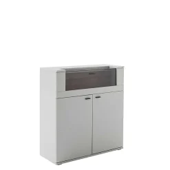 Highboard mit Glas Klappe & zwei Türen - Apulco