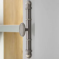 Highboard mit Glaseinsatz mit Metallgriffen - Buleta