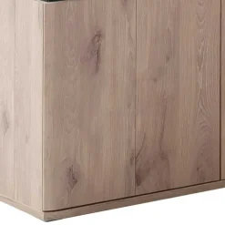 Highboard mit Glaseinsätzen 119x121x37 cm - Comrinaca