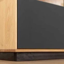 Highboard Vitrine aus Eiche und Glas - Masicuri