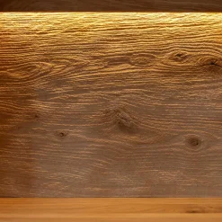 Highboard Vitrine aus Eiche und Glas - Masicuri