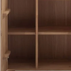 Highboard Vitrine in Asteiche Hell - Azzurian