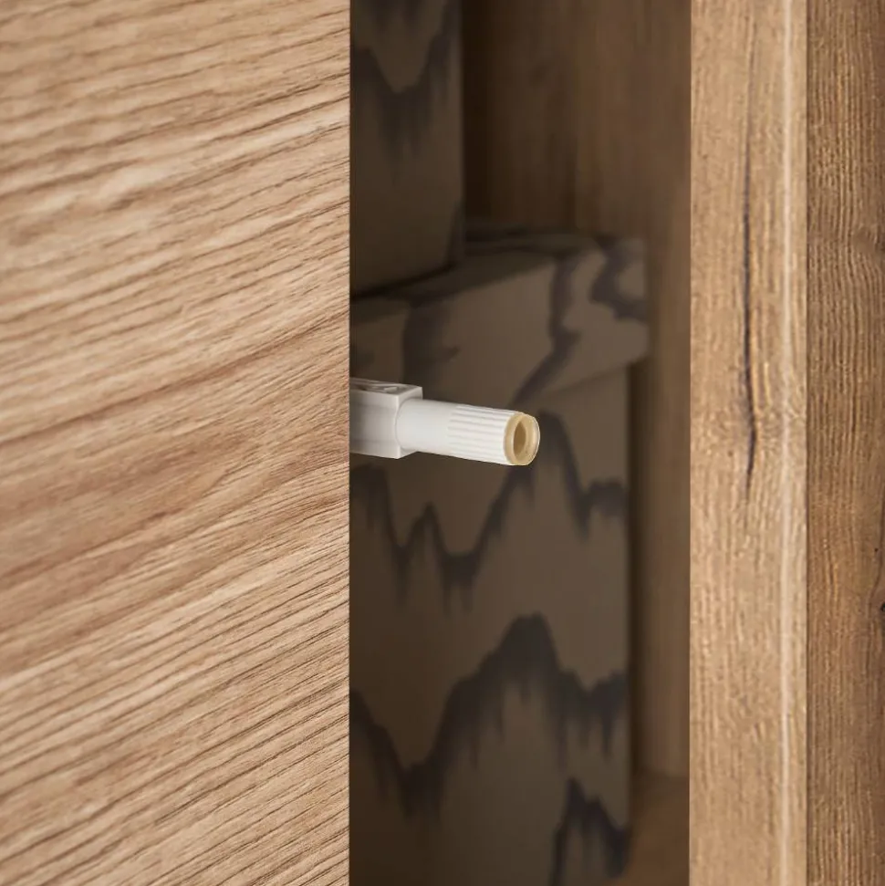 Highboard Vitrine in Eiche Dekor - Brocus