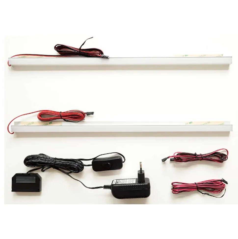 Highboard Vitrine in Weiß mit Schwarzgrau - Loazin