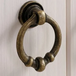 Highboard Vitrine in Weiß und Kiefer Honig - Zentra