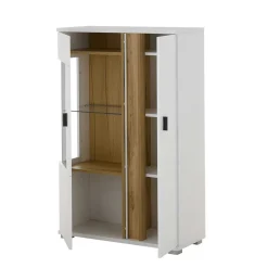 Highboard Vitrine mit LED Beleuchtung - Racelyn