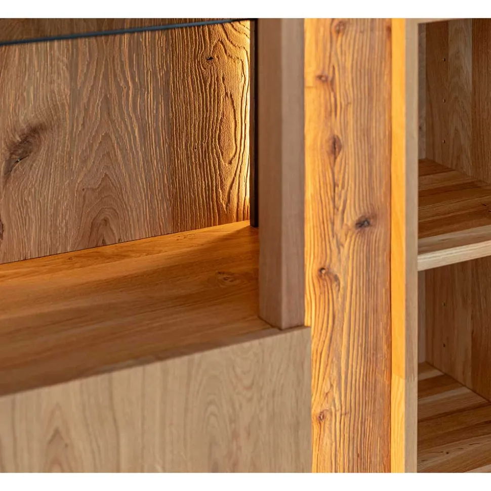 Highboard Vitrine mit LED Beleuchtung - Cocondar