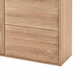 Highboard Vitrine Vernella aus Eiche hell geölt