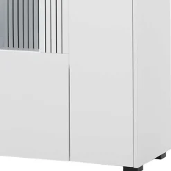 Highboard-Vitrine in Weiß - Dualkos