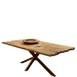 Hingucker Esstisch aus rustikalem Recyclingholz - Nadeles