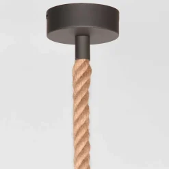 Hänge Lampe mit Stahlschirm mit Gitter - Ruvania