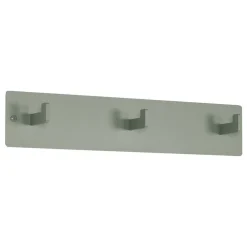 Hängegarderobe aus graugrünem Stahl - Mecia