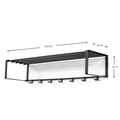 Hänge-Garderobe in Terracotta - Satroni