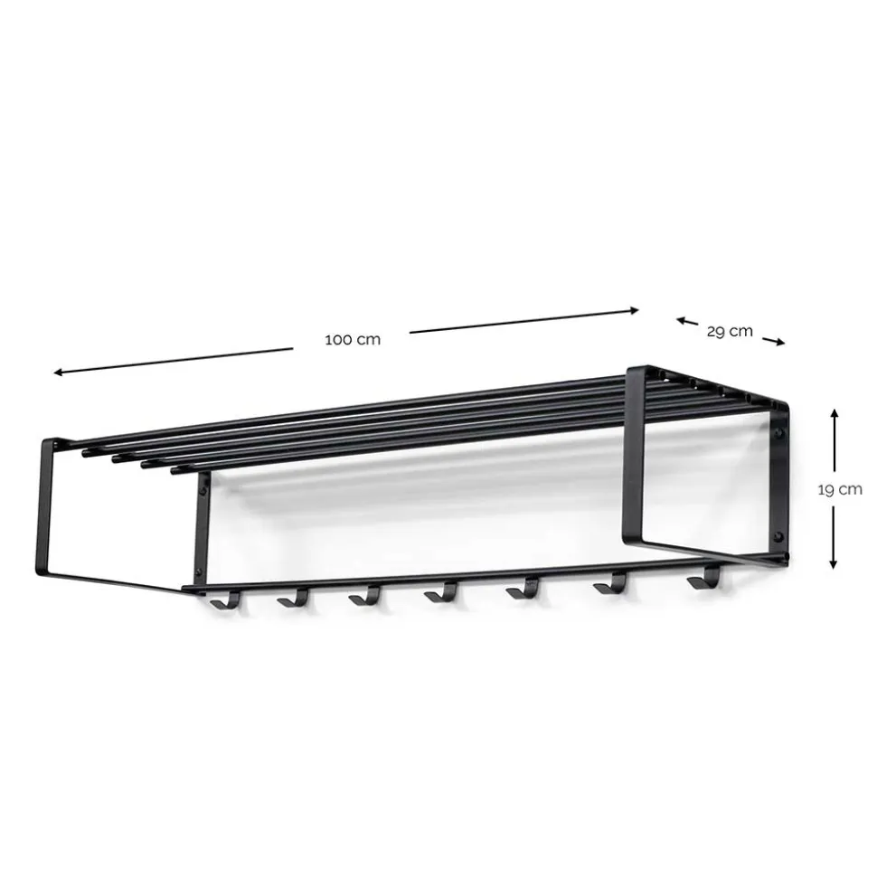 Hänge-Garderobe in Terracotta - Satroni