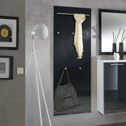 Hängegarderobe Liotra in Anthrazit